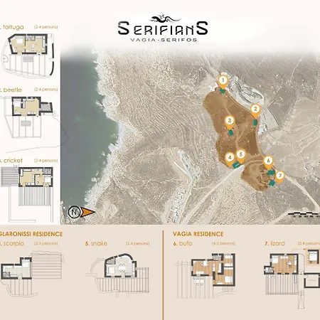 Lizard House 180 Sea View - Serifians Residences